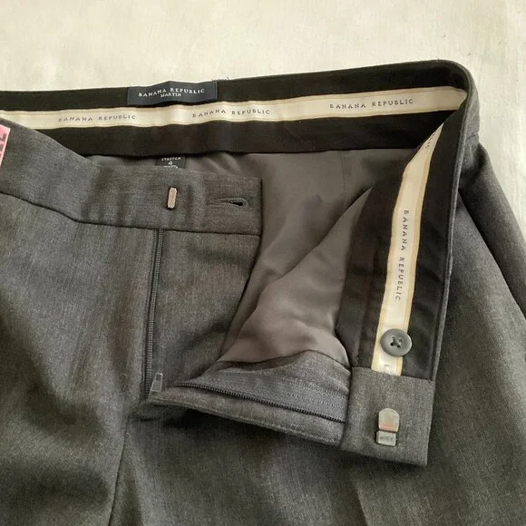 Banana Republic Charcoal Gray Pants / Size 4 / Classic/Timeless - Picture 7 of 9